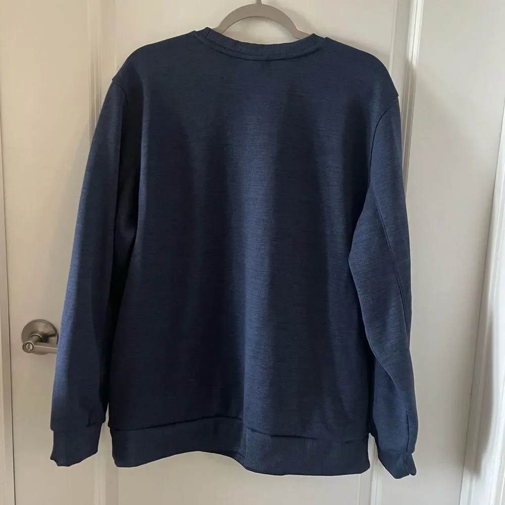 Spyder Active Blue Crew Neck- Large
